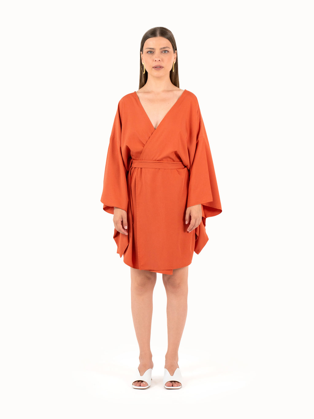 The Convertible Kimono - Sunset Orange