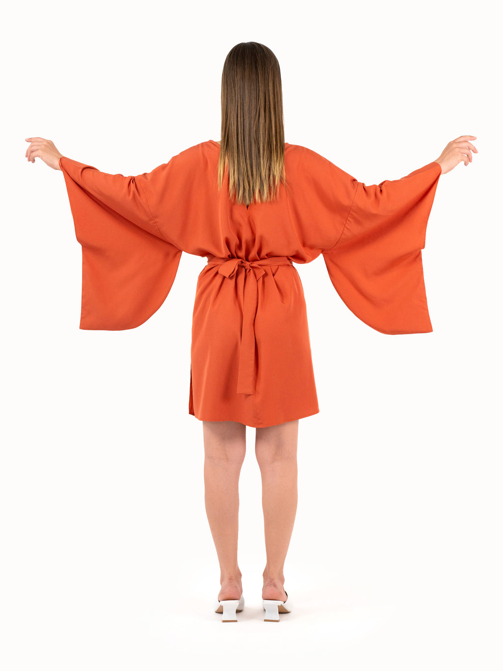 The Convertible Kimono - Sunset Orange