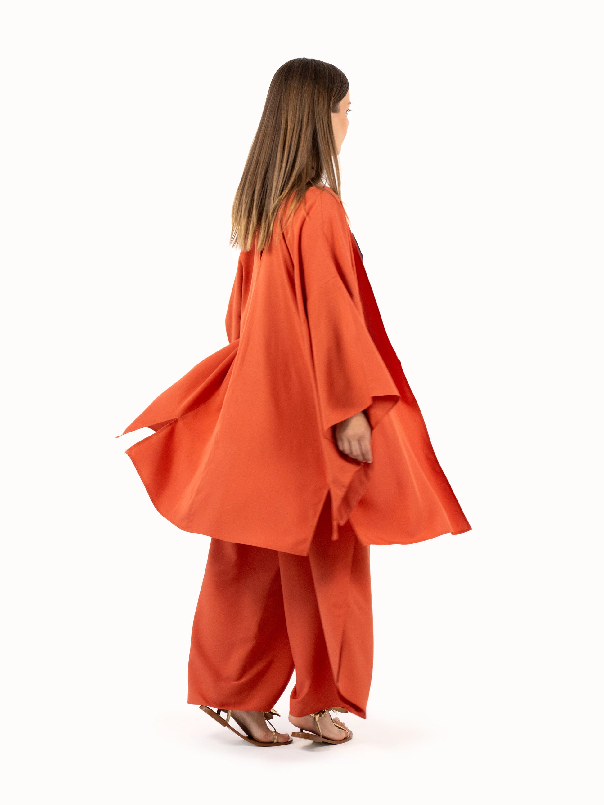 The Convertible Kimono - Sunset Orange