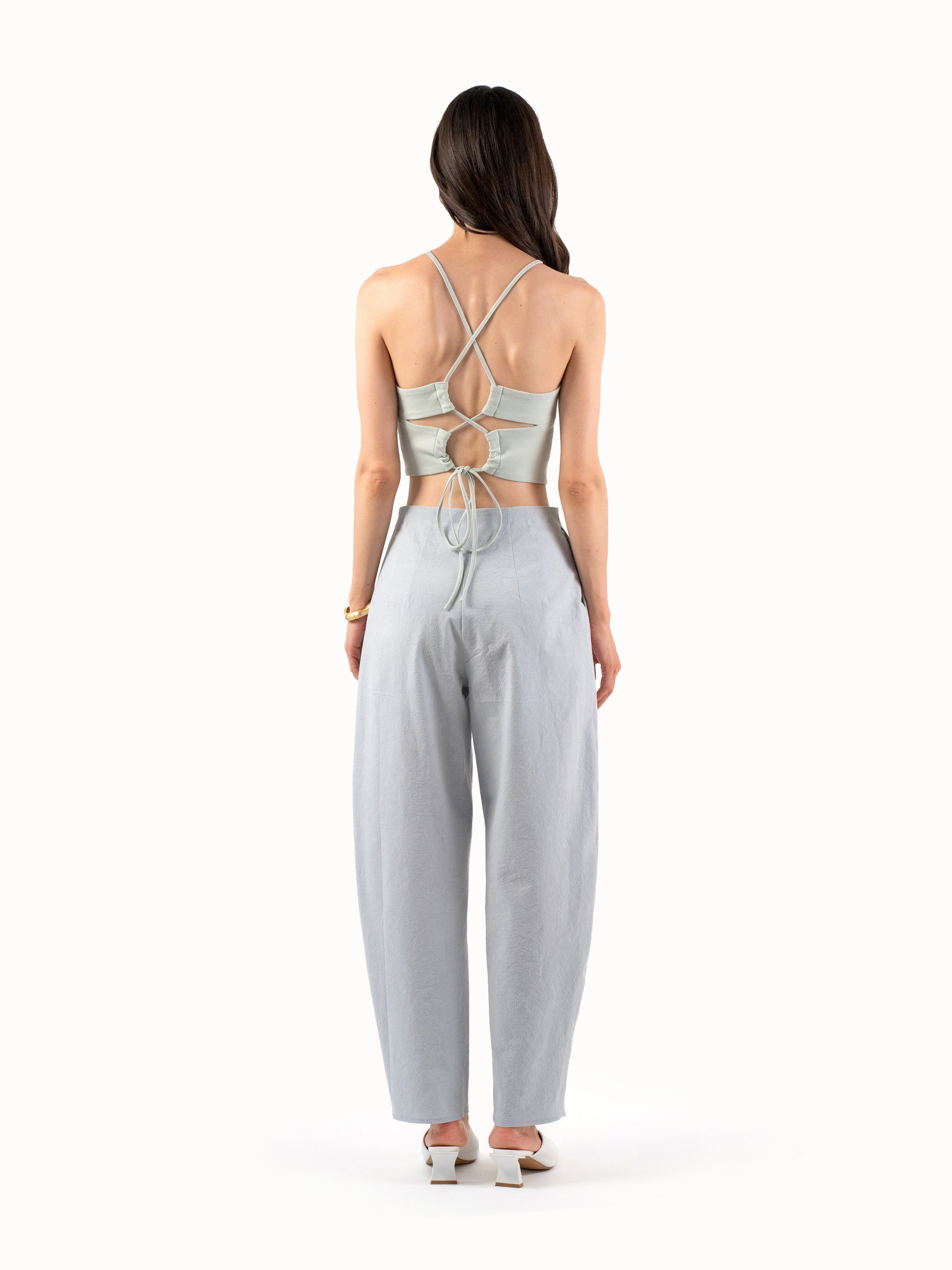 The Rounded Trousers - Sky Blue