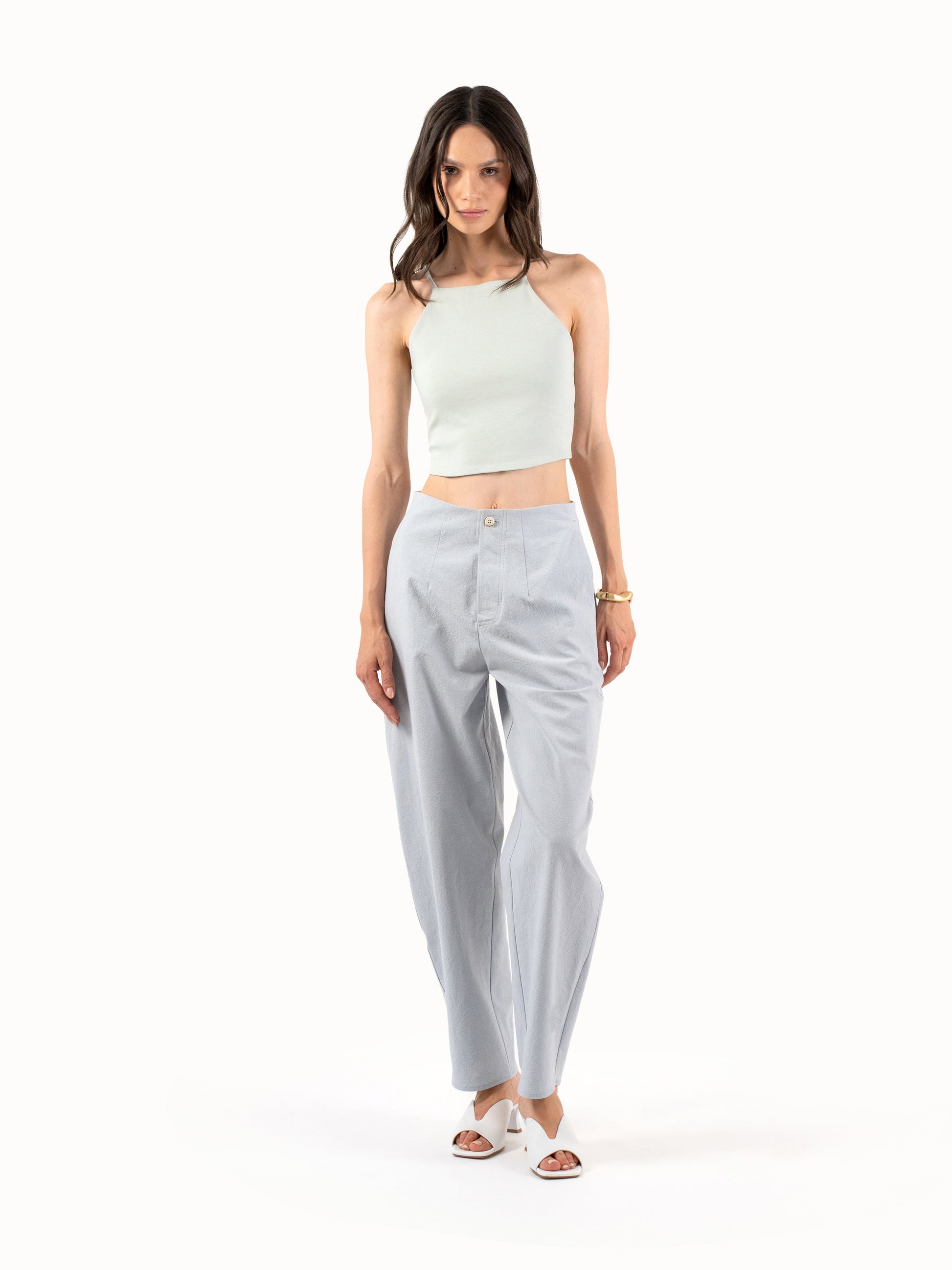 The Rounded Trousers - Sky Blue