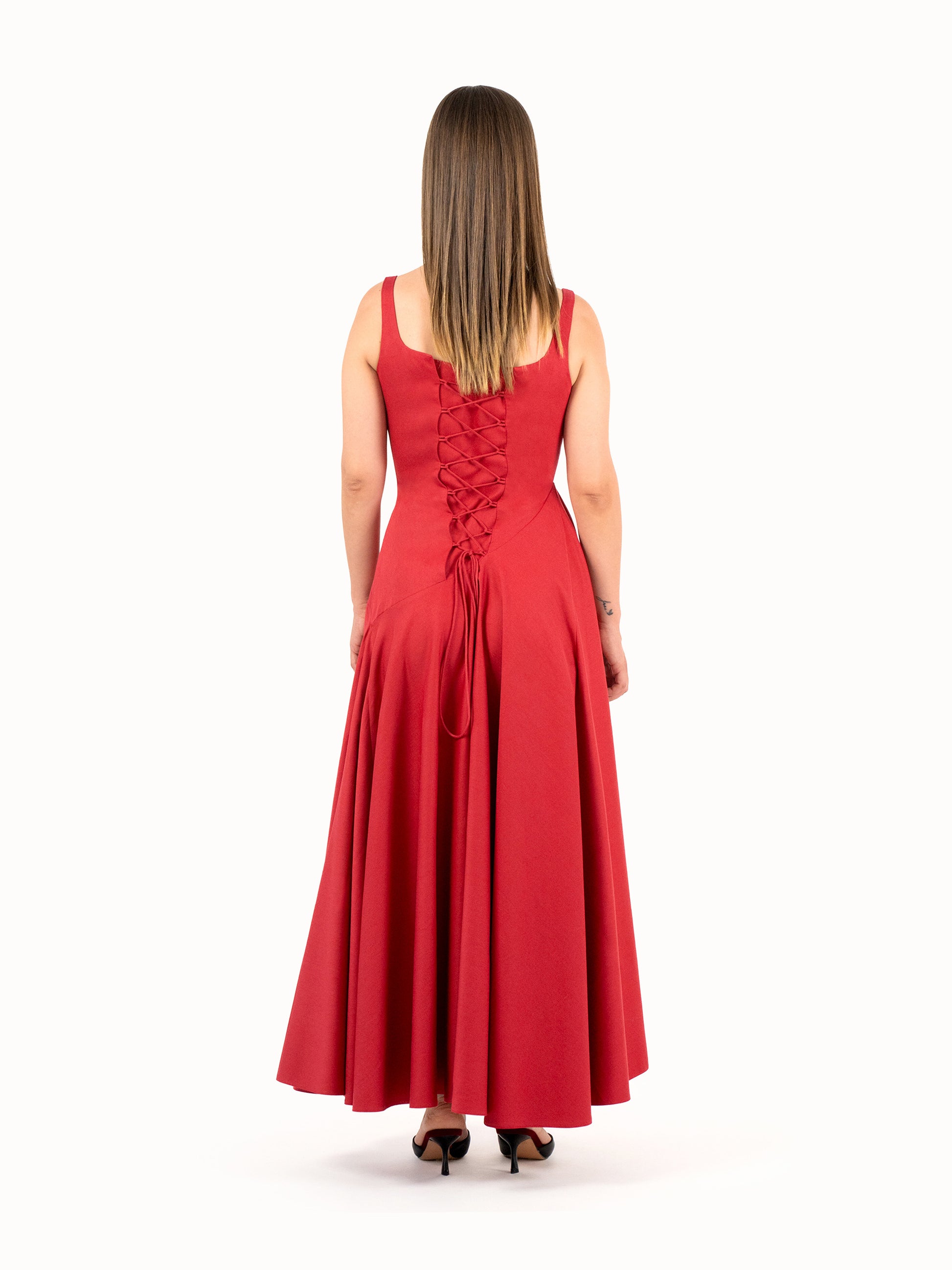 The Heartfelt Midi Dress – Lush Red Petite