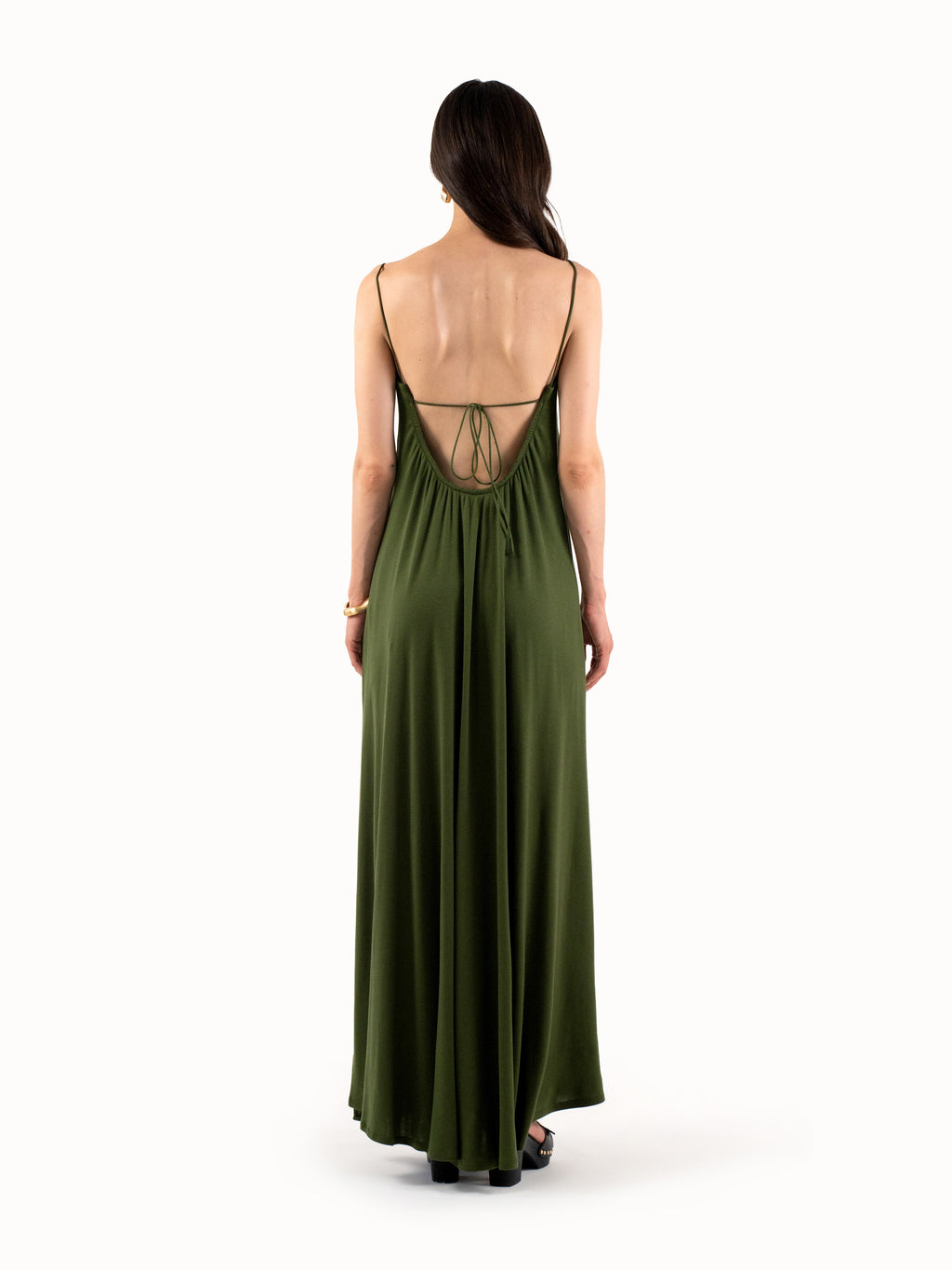 The Secret Midaxi Dress – Deep Green Tall