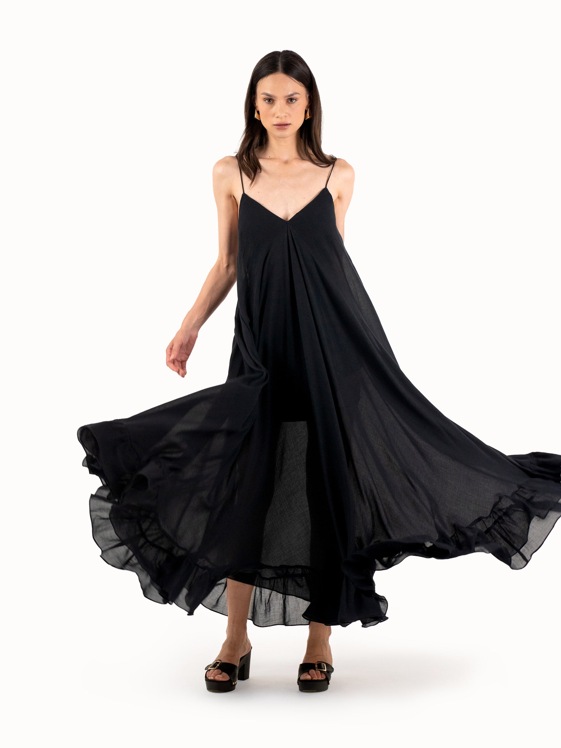 The Volume Midaxi – Black