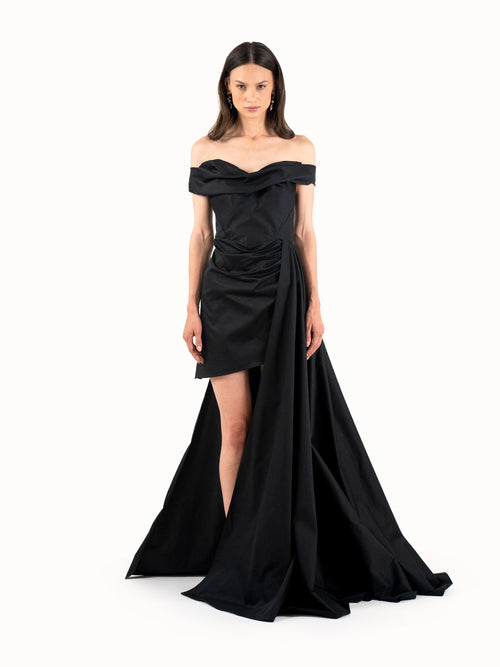 The Asymmetric Gown– Black Edition