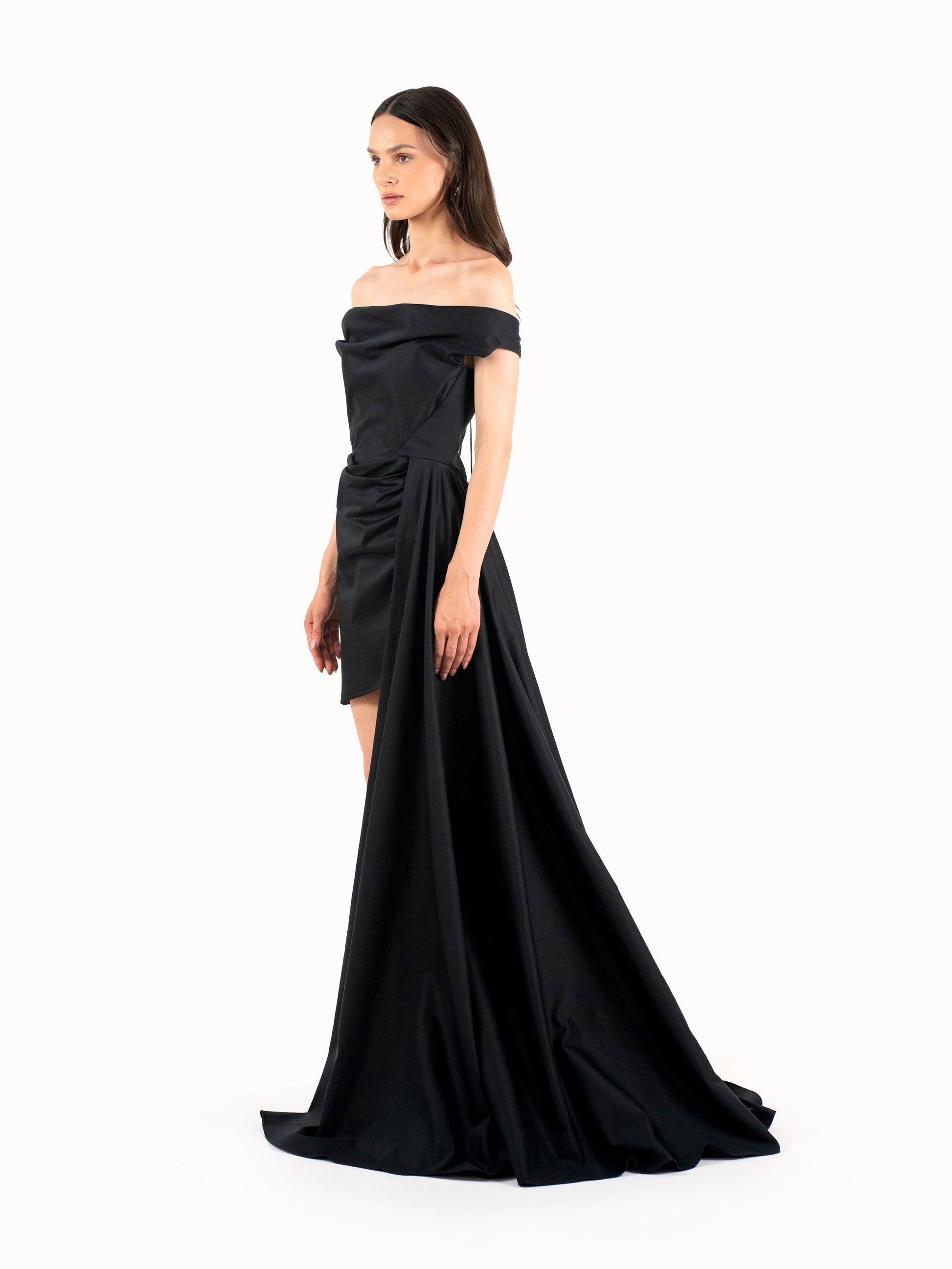 The Asymmetric Gown– Black Edition