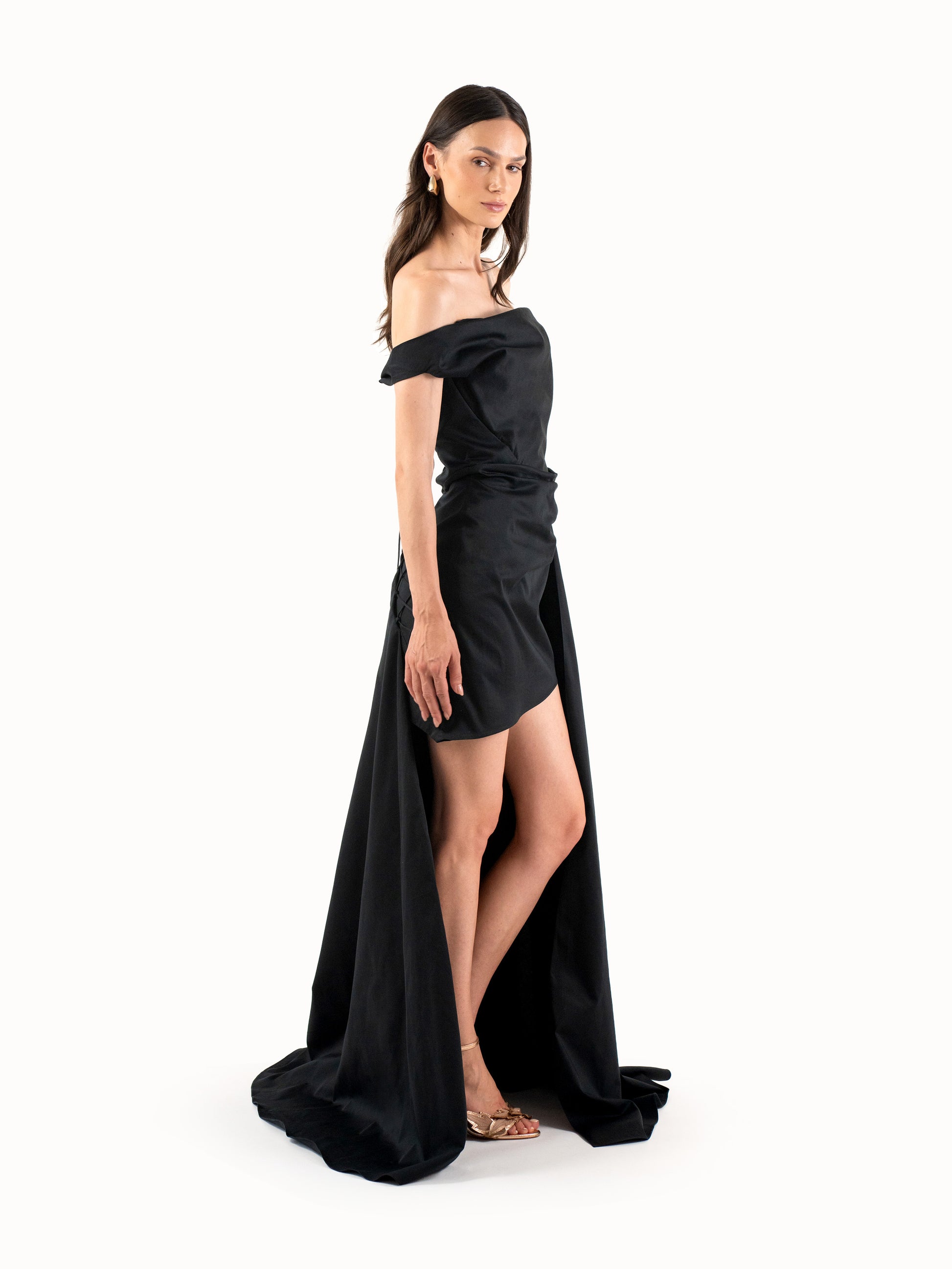 The Asymmetric Gown– Black Edition