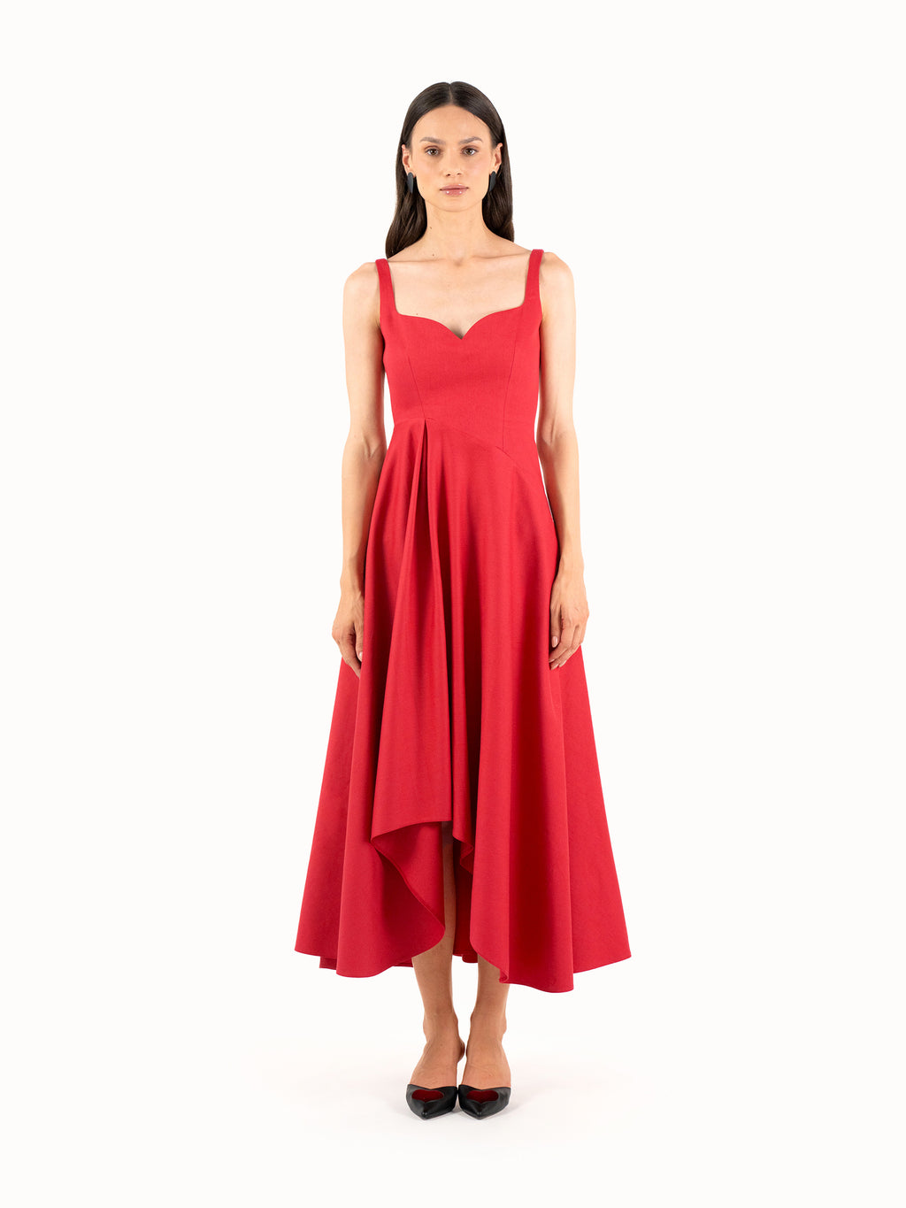 The Heartfelt Midi Dress – Lush Red