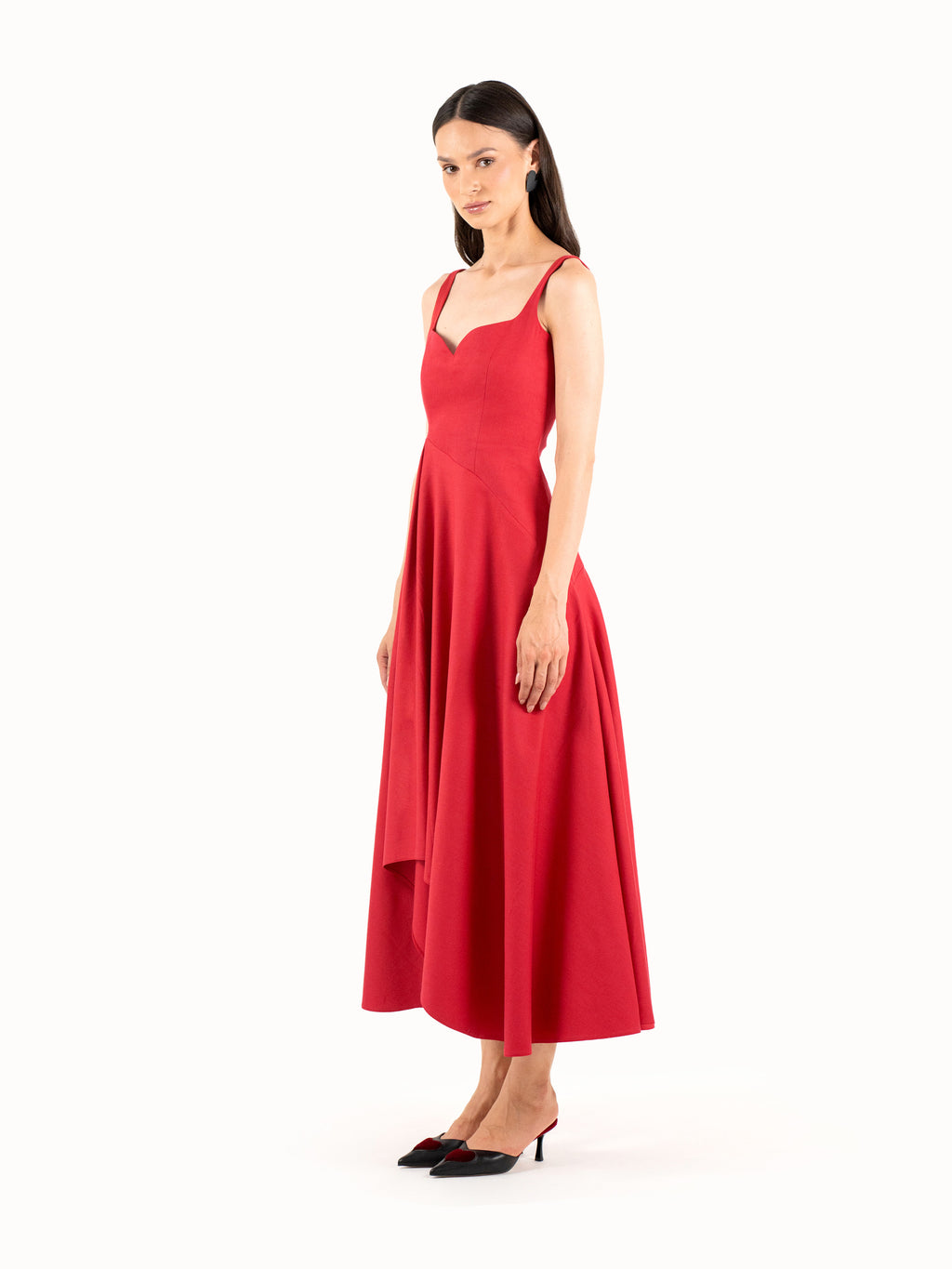 The Heartfelt Midi Dress – Lush Red