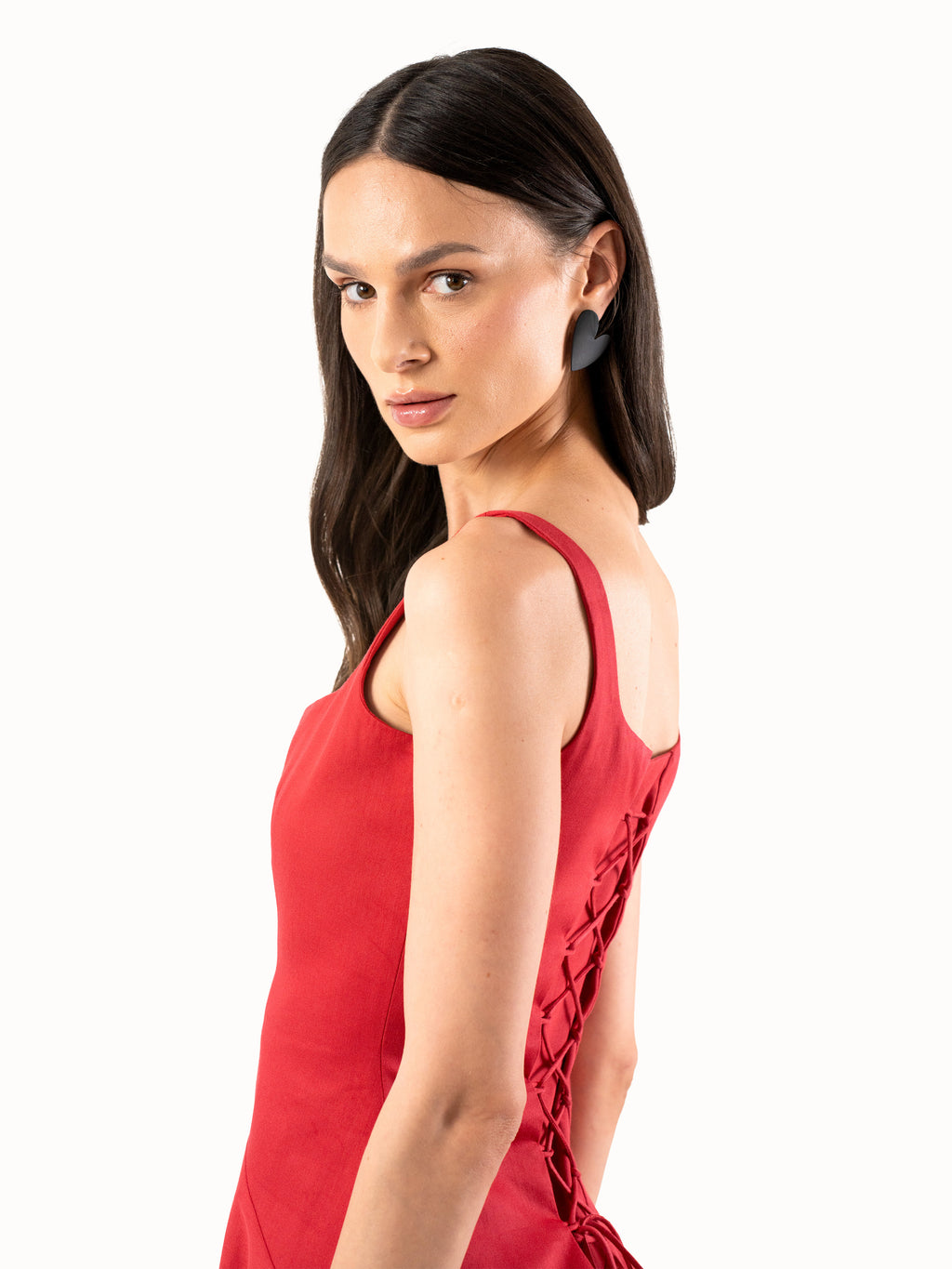 The Heartfelt Midi Dress – Lush Red