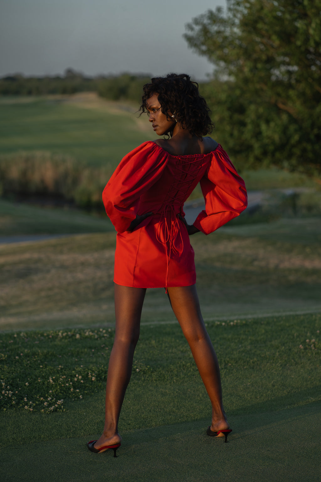 The Hearted Mini Dress – Lush Red