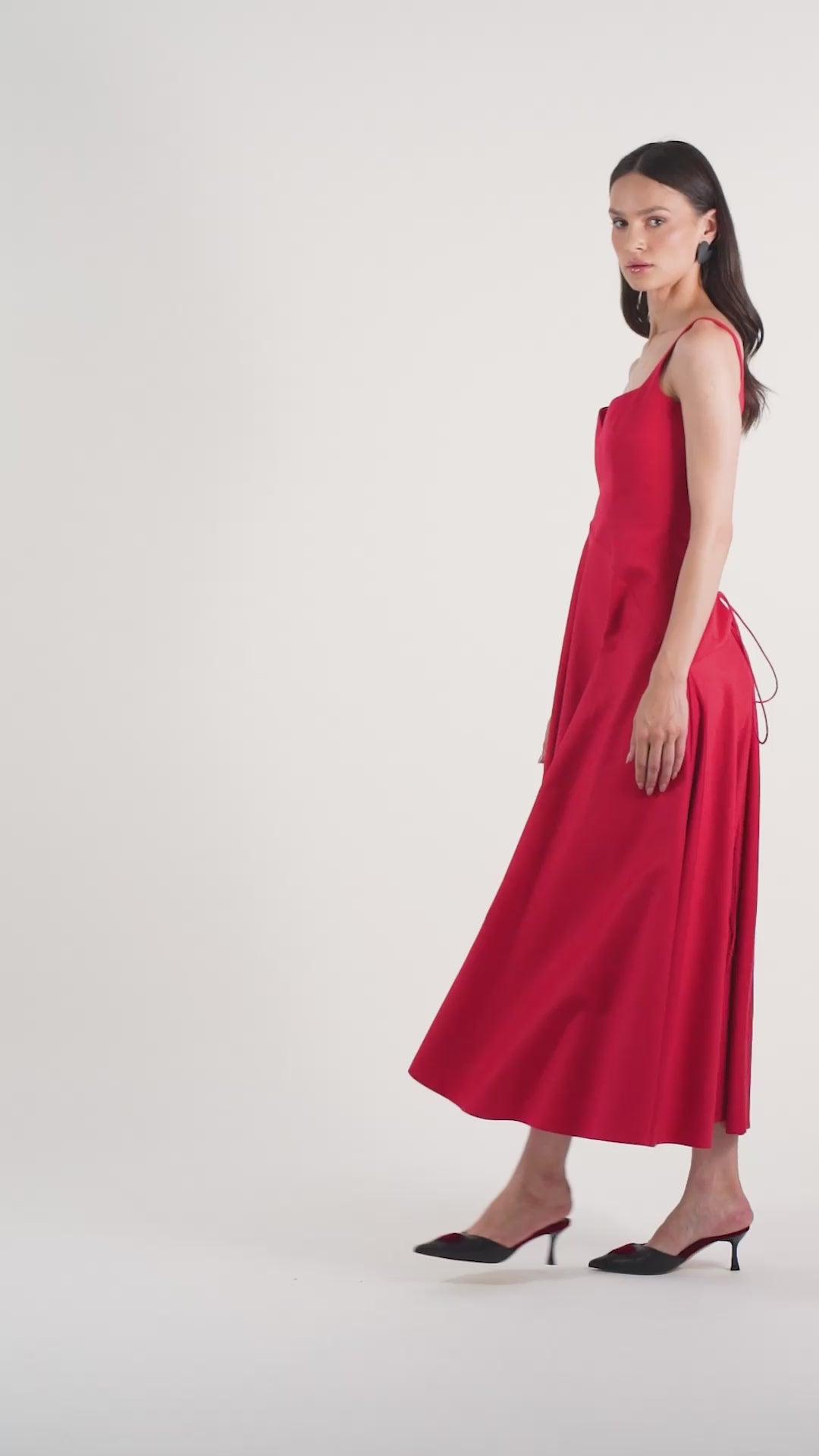 The Heartfelt Midi Dress – Lush Red