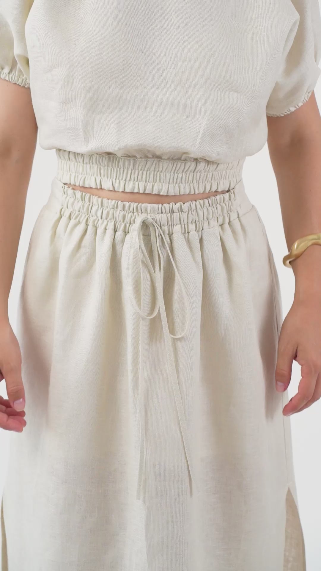 The Open Back Cocoon – Linen Top Petite