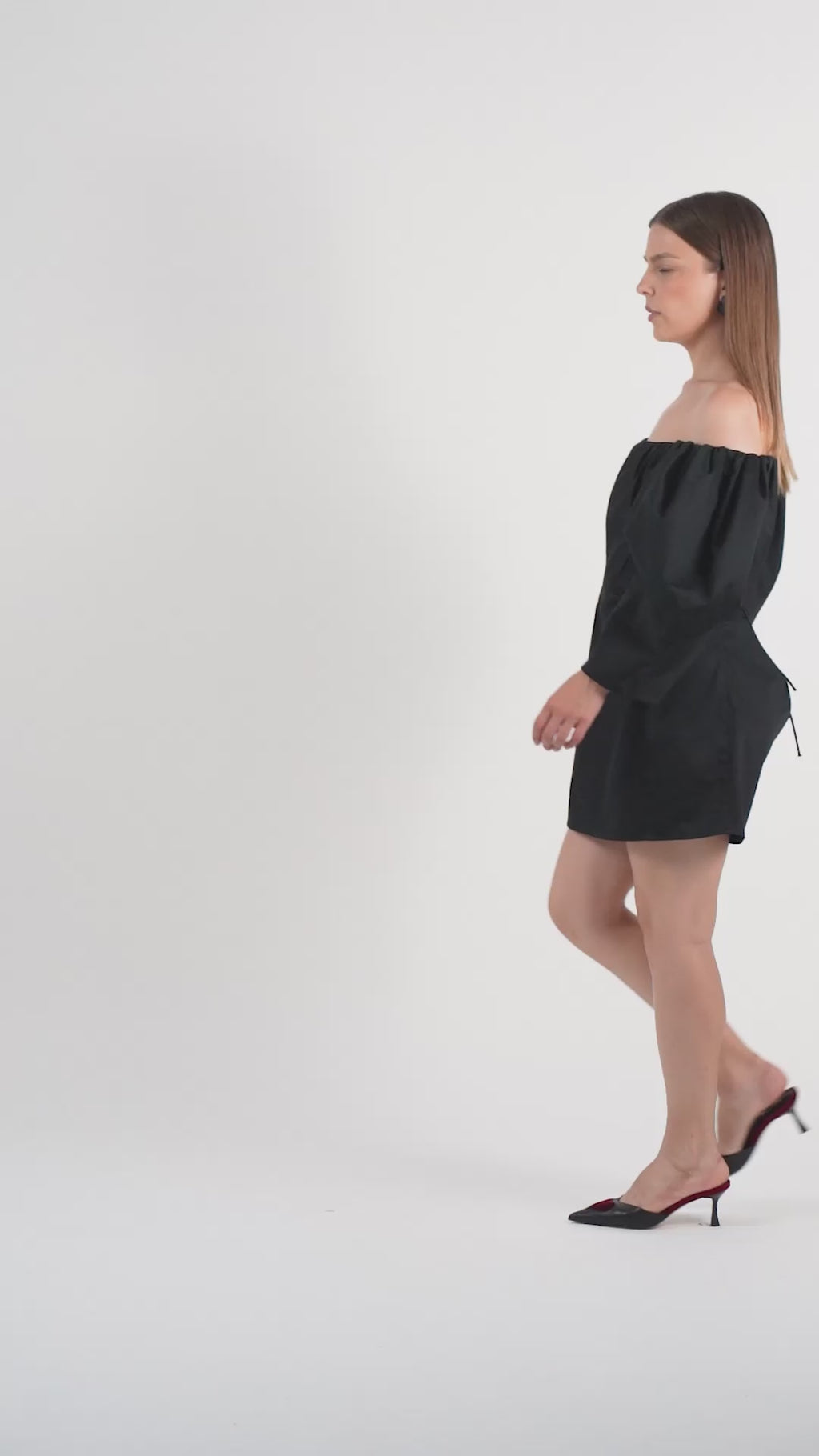 The Hearted Mini Dress - Black Petite